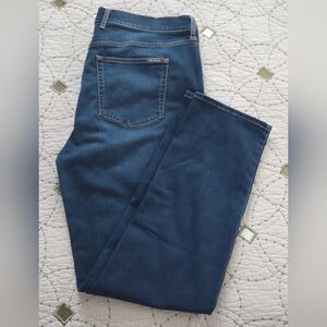 Eddie Bauer Slightly Curvy - High Rise Slim Straight Jeans, Size 18